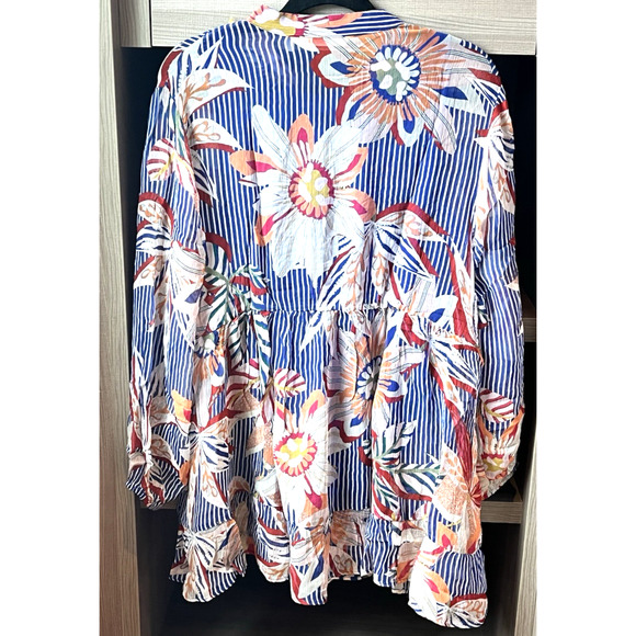 Soft Surroundings Women XL Top 2 Pc NEW Peasant Cottage Core Embroider Layered - Picture 2 of 10